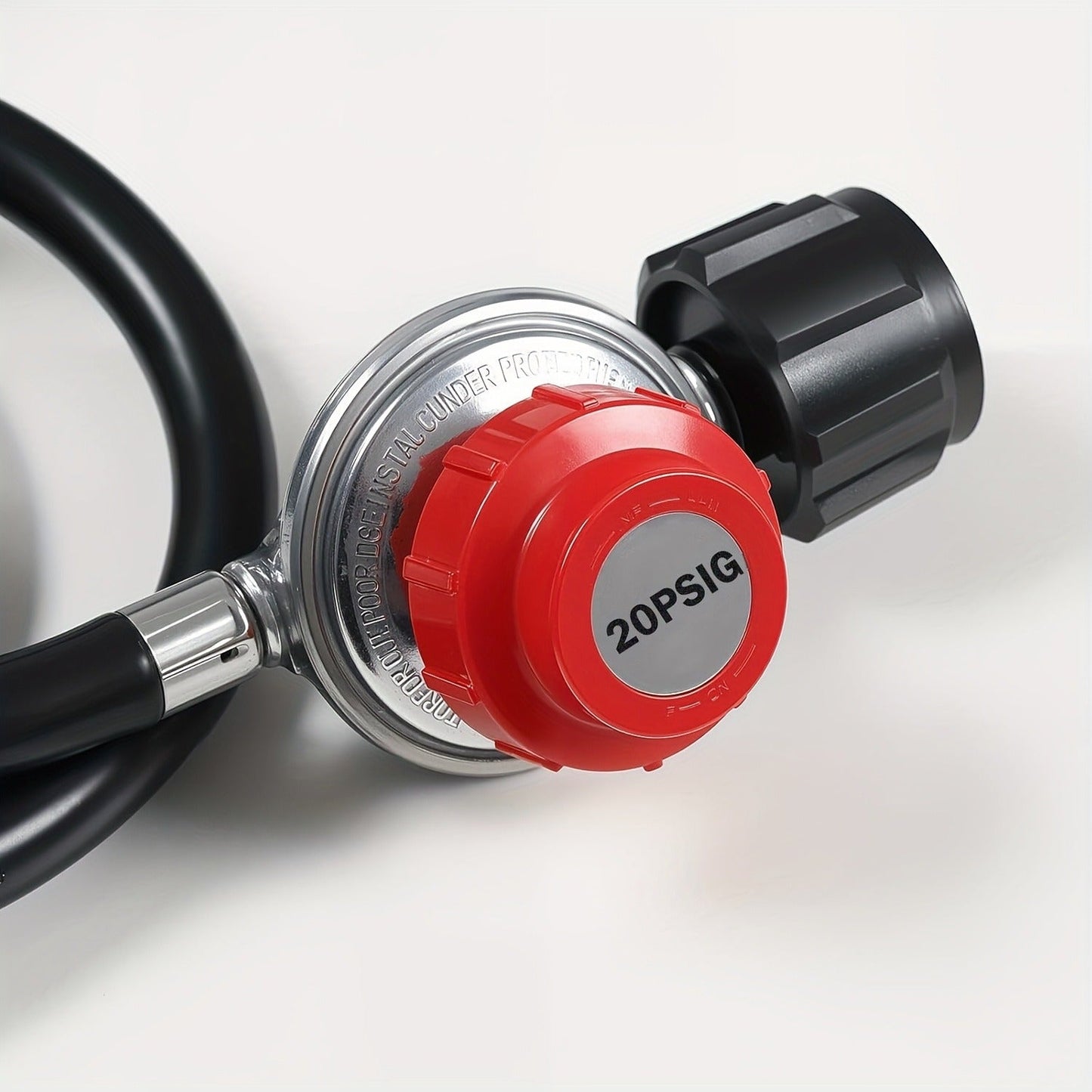 Portable Propane Burner Stove in Single or Double Burner Options with Hose and 20 PSI Regulator Shown