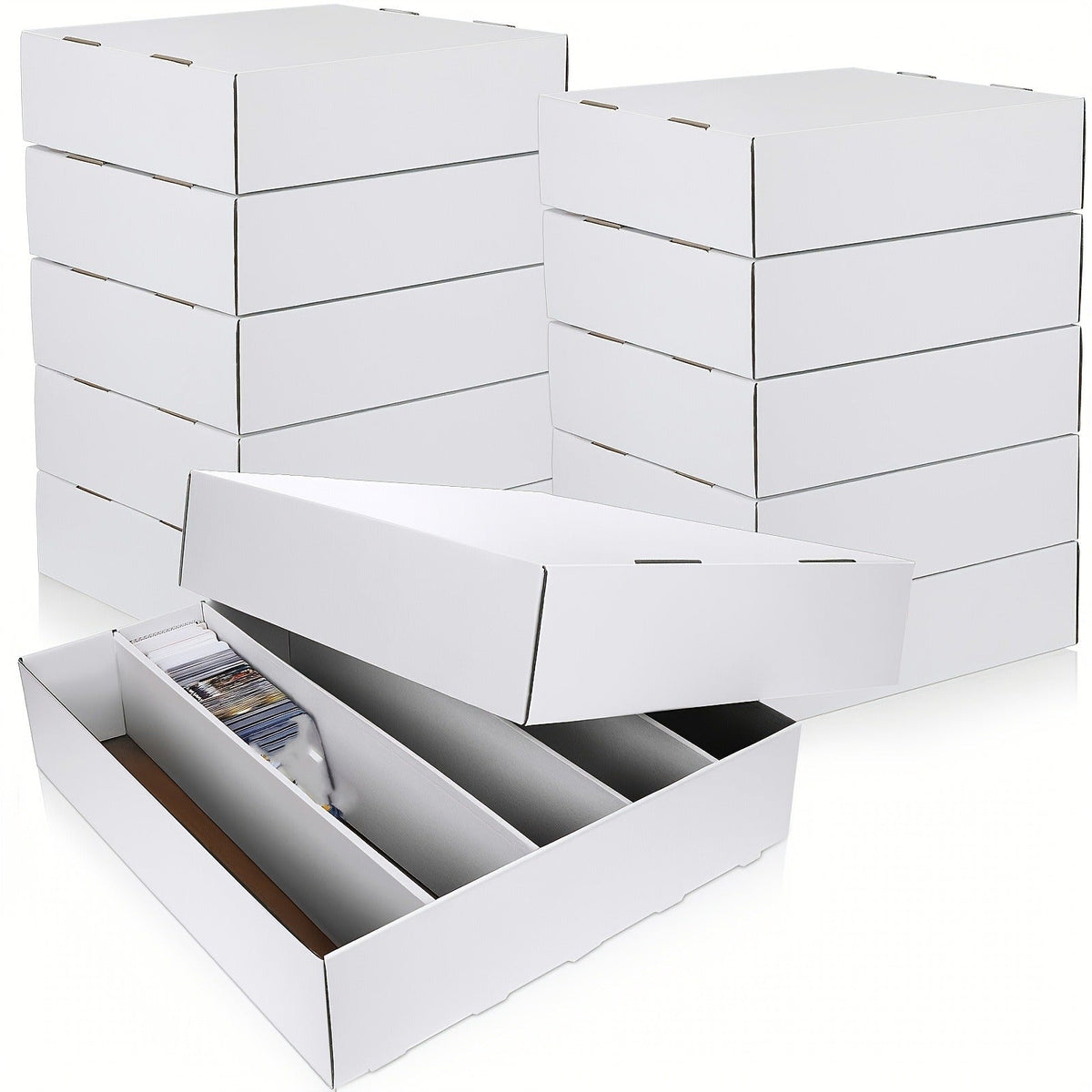 20-Pack Trading Card Storage Box Set with Foldable Cardboard Bodies and 7 x 3.7 x 2.8-Inch Size