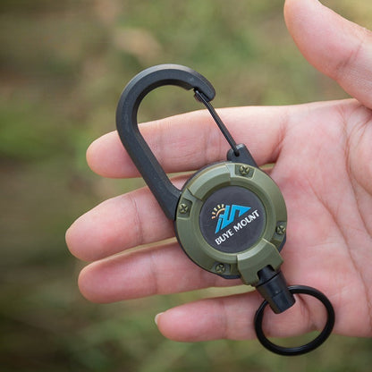 Two-Pack Retractable Keychains with 23-Inch Steel Wire, Lanyards and Four Color Options for Daily Carry