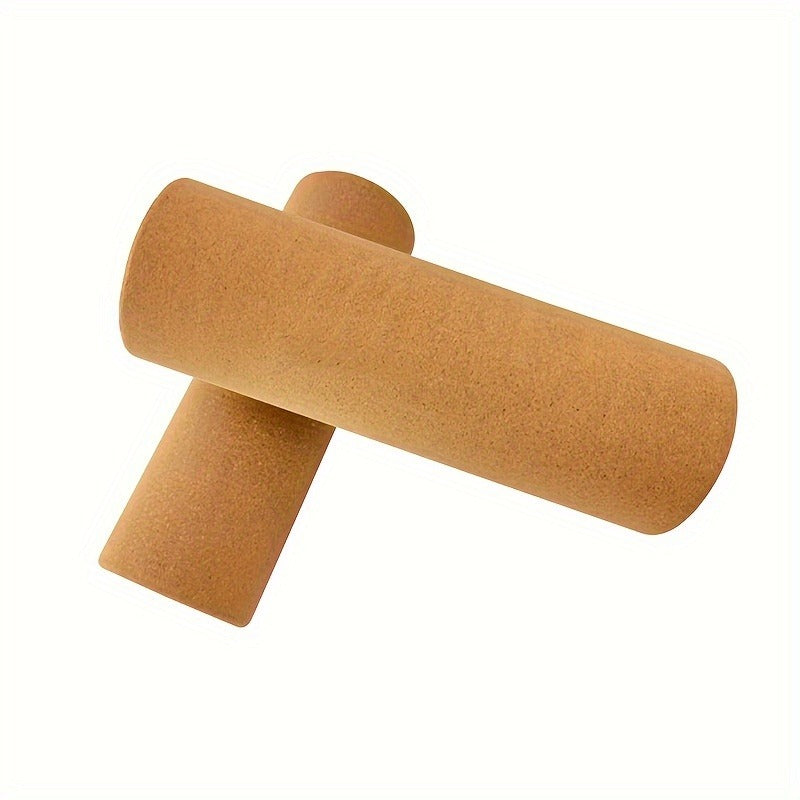 11.81-Inch High-Density Cork Yoga Roller with Textured Surface for Stretching and Muscle Massage