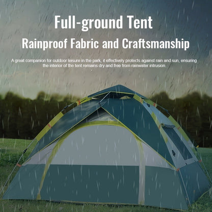 Camping Tent Automatic Pop-Up with Double Doors, Mesh Windows and Two Source-Listed Capacity Options