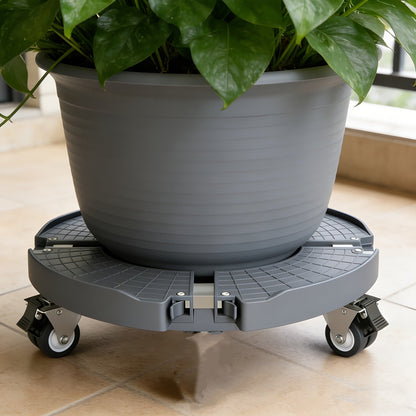 Plant Stand with Wheels 440 lbs – Adjustable 15-22" Heavy Duty Pot Roller with Lockable Swivel Casters for Indoor & Outdoor Planters