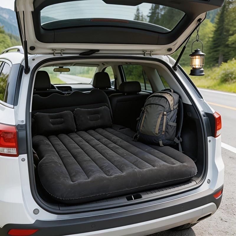 SUV Back-Seat Inflatable Mattress with Electric Pump, Storage Bag and Repair Kit in Four Colors