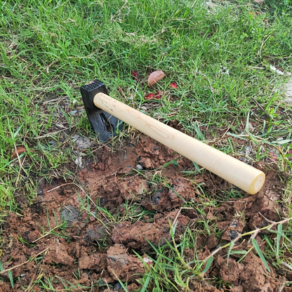 Garden Hoe Heavy Duty Carbon Steel Multi-Functional with Hammer Head for Nail Pulling High-Temp Quenched Blade for Soil Cultivation Planting Weeding