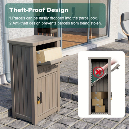 Waterproof Outdoor Storage Box with Lock Anti-Theft Porch