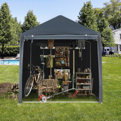 Outdoor Storage Shed Carport Canopy Portable Shelter PE Tarpaulin