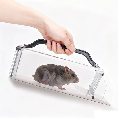 Humane Mouse Trap Live Catch - Fully Automatic Transparent Continuous Capture No-Kill Rodent Trap for Indoor Home, Kitchen, Garage & Outdoor Use