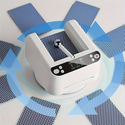 Automatic Card Dealing Machine – Double Layer 360° Rotating Electric Card Dealer with 5000mAh Rechargeable Battery, Hands-Free Auto Card Dispenser for Poker, Board Games & Family Game Night, Black or White