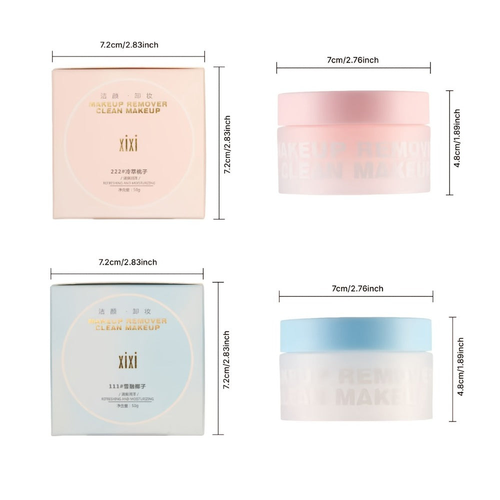 Makeup Remover Cleansing Balm Gentle Hydrating Fast-Melt Formula — Deep Cleanse Sensitive Skin, No Residue, Cold-Brewed Peach & Coconut