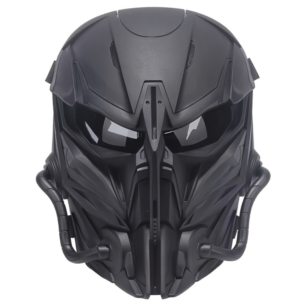 Punisher Skull Cyberpunk Face Mask – Breathable Sci-Fi Futuristic Half Mask for Halloween Cosplay, Rave Bar Club Music Festival, Photo Prop & Gift for Men Adults, Cool Collectible Accessory