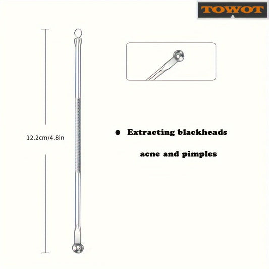Blackhead Remover Tool Kit 11PCS Stainless Steel Pimple Popper Extractor - Professional Comedone Acne Blemish Zit Removal Set for Face Nose Forehead - All Skin Types with Cosmetic Mirror Option