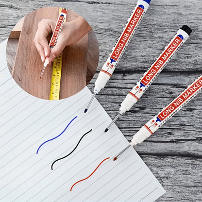 Deep Hole Marking Pens 29 Pack – Long Point Oil-Based Woodworking Markers, Multi-Color Red Blue Black Pencils for Wood, Ceramic, Tile & Bathroom Installation, Carpenter Marking Tool Set