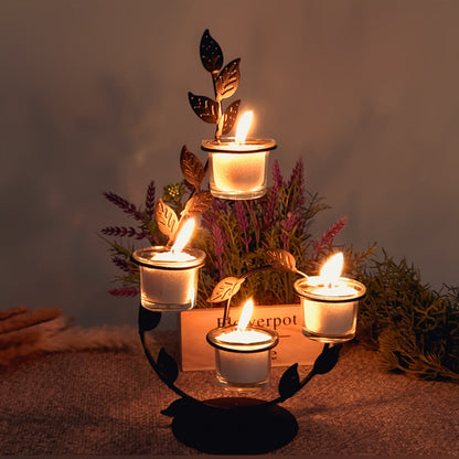 18oz Pearled Candle Kit with Hammered Glass Cup, 30 Separate Wicks and Five Scent Selections