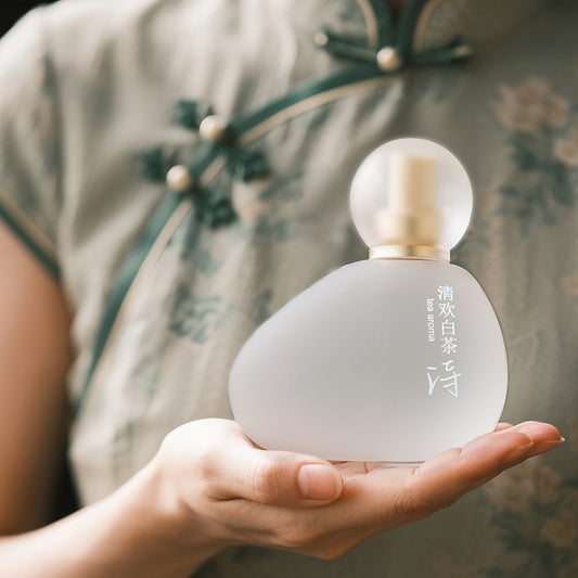 Eau de Toilette White Tea, Jasmine and Peach Fragrance for Women in Four Colored Bottle Styles