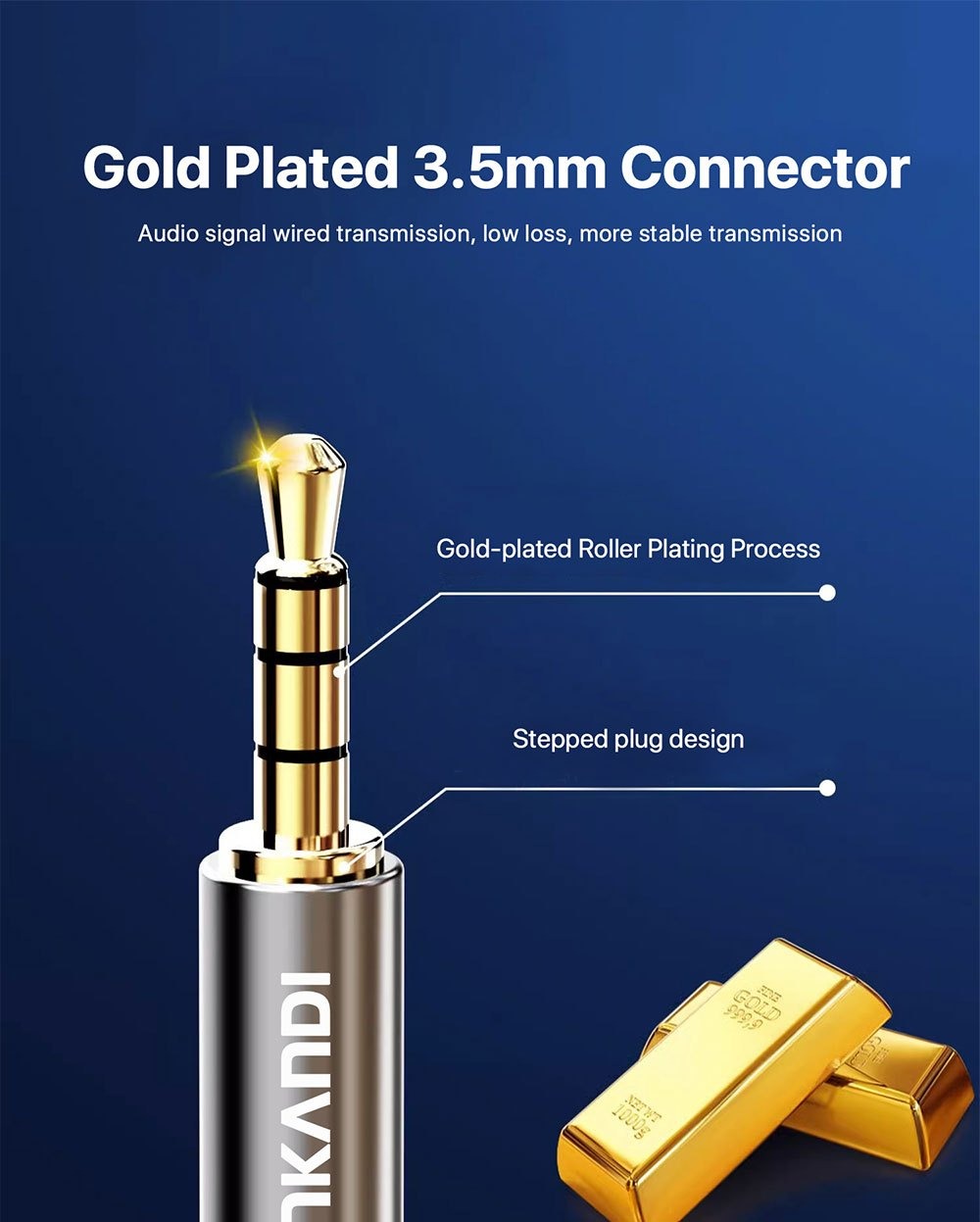 USB-C to 3.5 mm Audio Adapter with DAC and TRRS Jack for Phone, Tablet, Laptop and Car Audio Connections