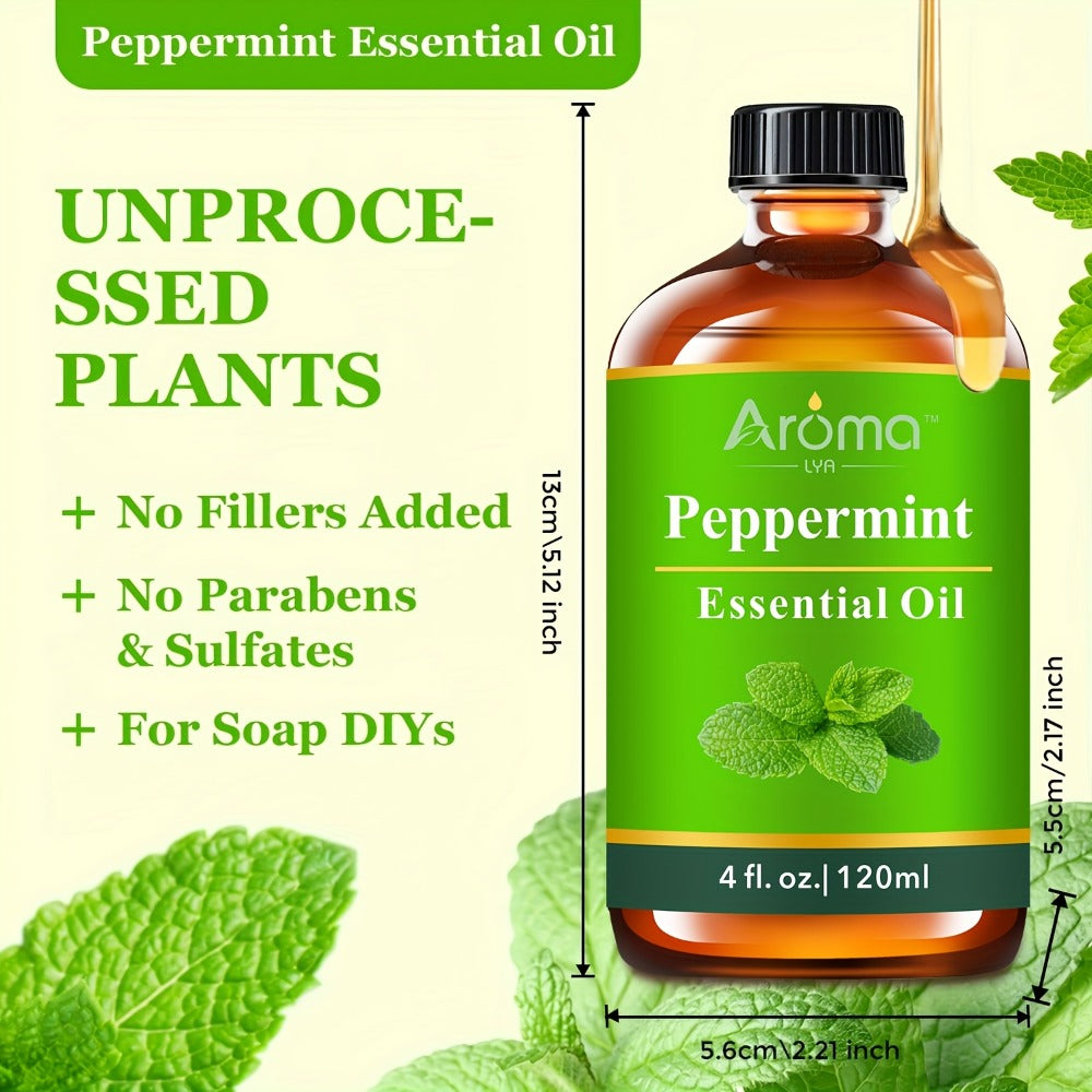 Essential Oils for Diffuser Peppermint Lavender Lemon Eucalyptus & Coconut Vanilla — Pure Fragrance Oils for Humidifier Candles Car Air Freshener 0.34oz to 4.06oz