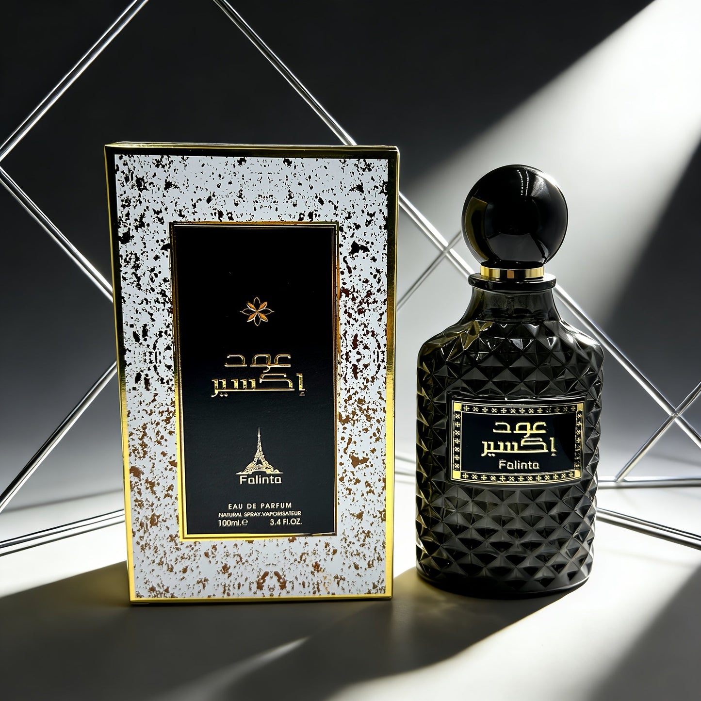 AL FARIS Black Mustang Men Cologne Eau de Parfum 3.38 oz 100ml Dubai Arabian Oriental Fragrance Long Lasting Woody Oud Musk Spray
