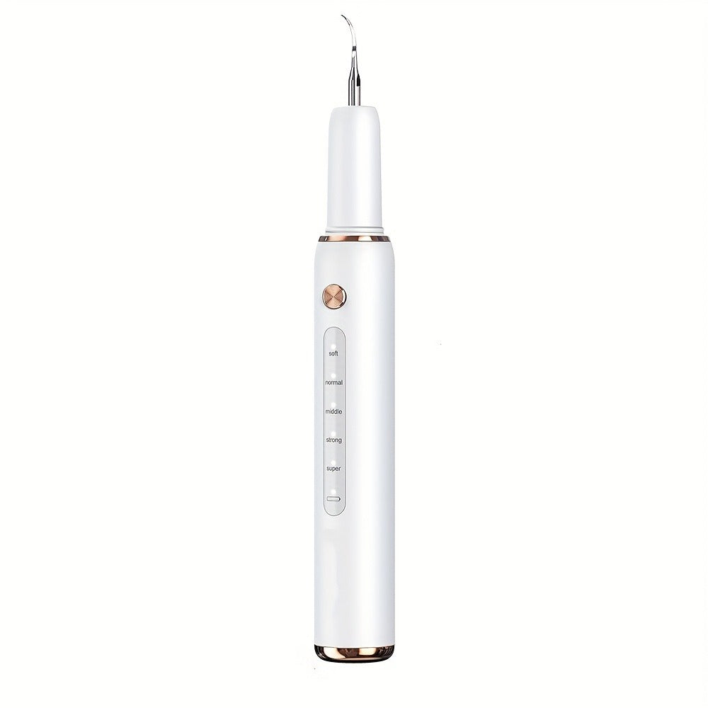 Ultrasonic Tartar Remover Electric Tooth Cleaner 5-Speed IPX6 Waterproof USB Rechargeable Dental Scaler with LED Light Mirror 2 Tips Plaque Stain Removal Tool for Home Oral Care Adults