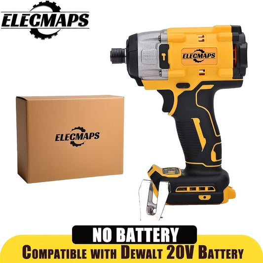 Cordless Impact Driver 1/4" Compatible with DeWalt 20V Battery | 0-2800 RPM Electric Impact Screwdriver with LED Indicator Light – Ideal for Home Repair, Appliance & DIY Projects (Tool Only)