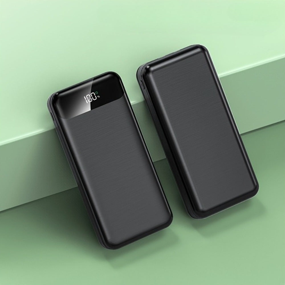 20000mAh Portable Power Bank 2-Pack with LED Display – Fast Charging Type-C & USB, Emergency Backup Battery for iPhone Android Phone Outdoor Travel Camping Gift