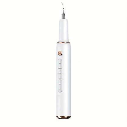 Ultrasonic Tartar Remover Electric Tooth Cleaner 5-Speed IPX6 Waterproof USB Rechargeable Dental Scaler with LED Light Mirror 2 Tips Plaque Stain Removal Tool for Home Oral Care Adults