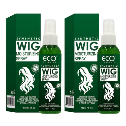 Synthetic Wig Refresher Spray Leave-In Conditioner — Revitalizes & Detangles Wigs & Hairpieces, Cleanses Between Washes, Extends Wig Lifespan, Soft Fresh Scent, Daily No-Rinse Wig Care for Synthetic Hair