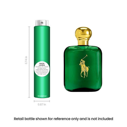 Ralph Lauren Polo Cologne for Men Travel Spray EDT 5ml Iconic Green Leather Tobacco Basil Pine Vintage Fragrance Atomizer