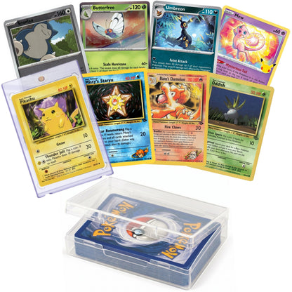 Trading Card Game 51-Card Character Assortment with Magnetic Display Holder and Included Deck Box