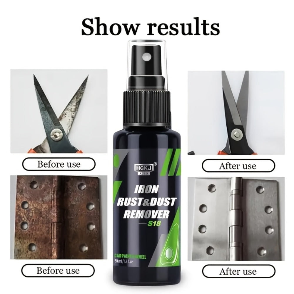 Rust Remover Spray Multi-Surface - Powerful Rust Dissolver for Car, Metal, Tile for Home Cooking, Dining and Outdoor Meals