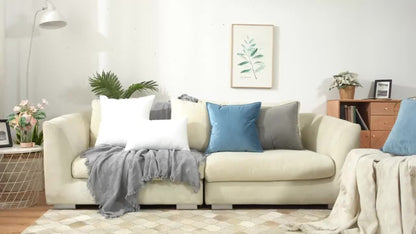 Throw Pillow Inserts Soft Fluffy Hypoallergenic Square Pillow Stuffing Washable Fiber Fill for Sofa Bedroom Living Room 14 16 18 20 22 Inch