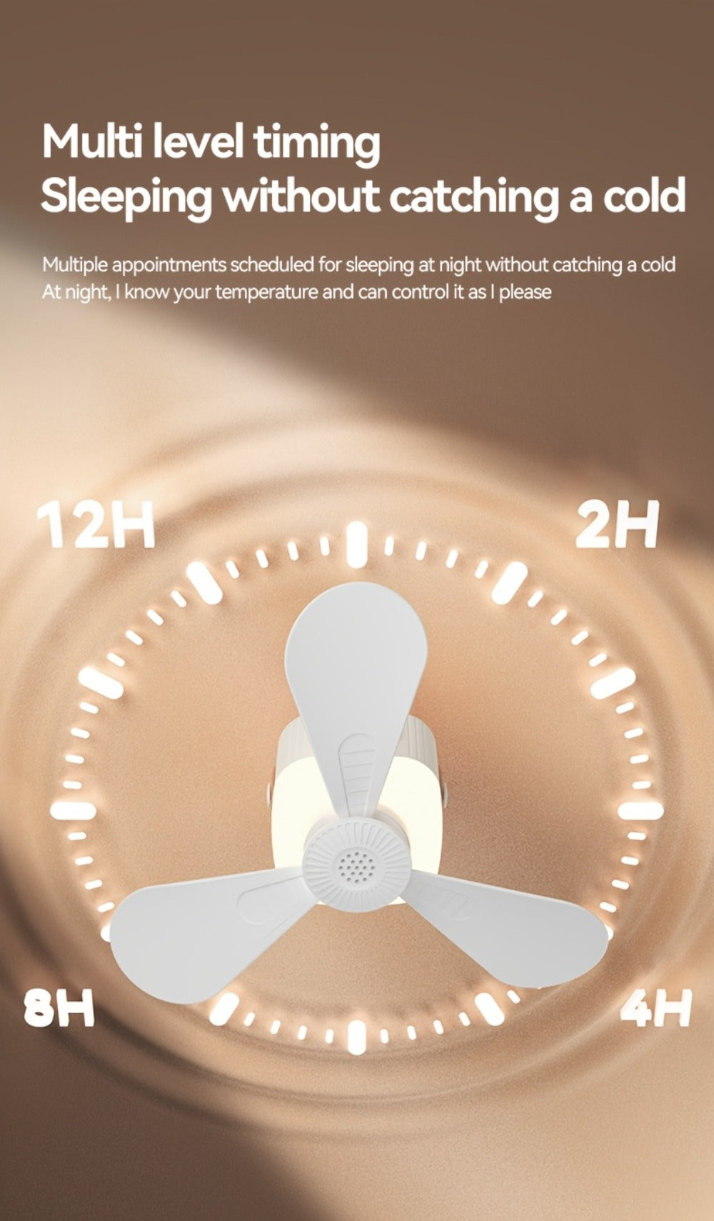 Portable Fan, USB-Powered Hanging Tent Model with Remote Control, LED Light and Optional Triangular Stand