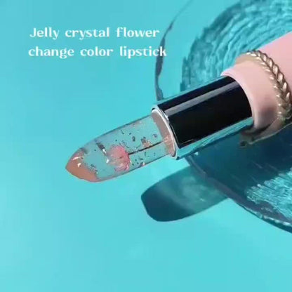 Jelly Lip Balm Set 6 Pack Color Changing — Temperature-Sensitive Dried Flower Extract, Sheer Moisturizing Clear Gloss, Natural Pink Tint, Long-Lasting Hydration Lip Care for Women