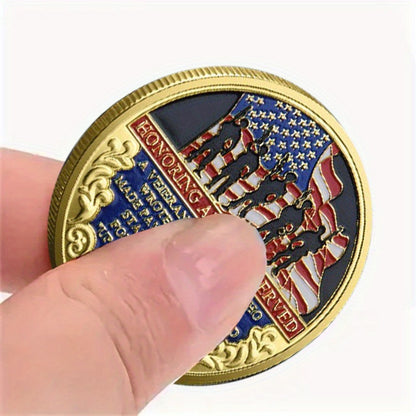 48-Piece Military-Themed Prayer Challenge Coin Set with 24 Gold-Tone and 24 Silver-Tone Coins for Adult Collectors