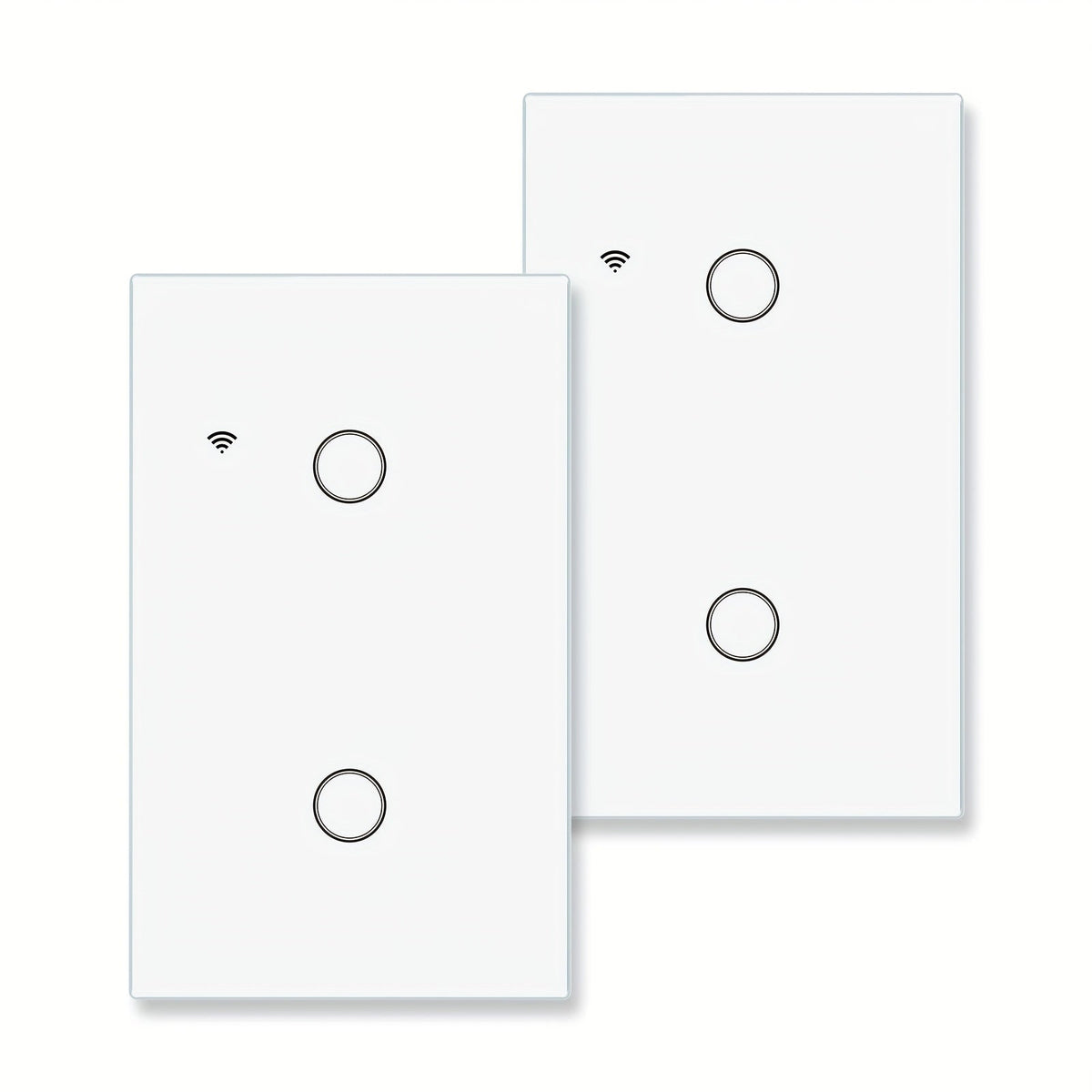 No Neutral Wire Smart Touch Wall Switch MOES WiFi 1/2/3 Gang Single Fire, Works with Alexa & Google Home