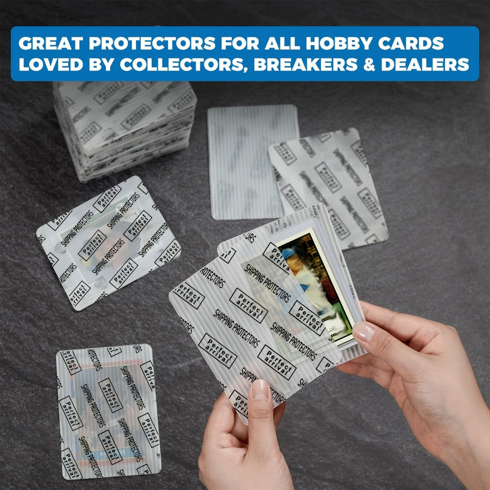 Bulk Rigid Trading Card Shipping Protectors, 3.5 x 4.5 Inch, in 60, 120 or 510 Count Packs