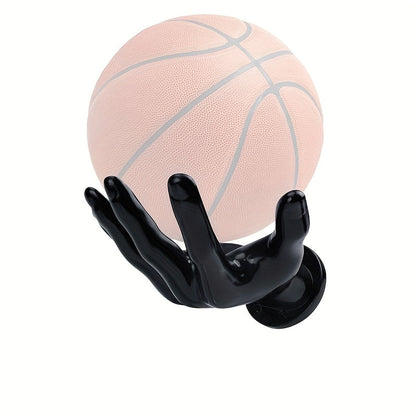 Wall Mounted Hand Shape Sports Ball Display Shelf - Decorative Storage Organizer for Laundry Rooms, Closets and Home Organization