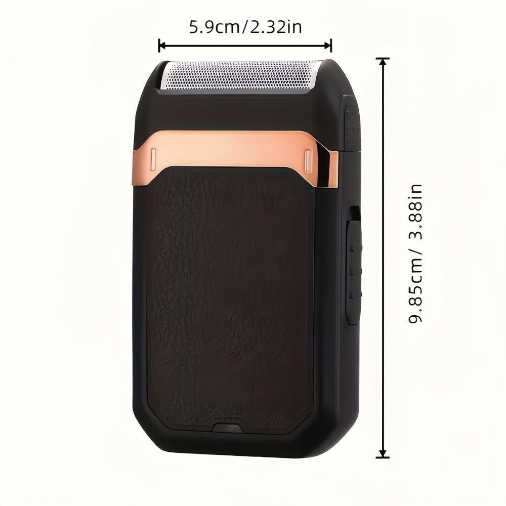 Black Foil Electric Shaver with Flip-Up Sideburn Trimmer, Rechargeable Body and 3.8-Inch Pictured Height