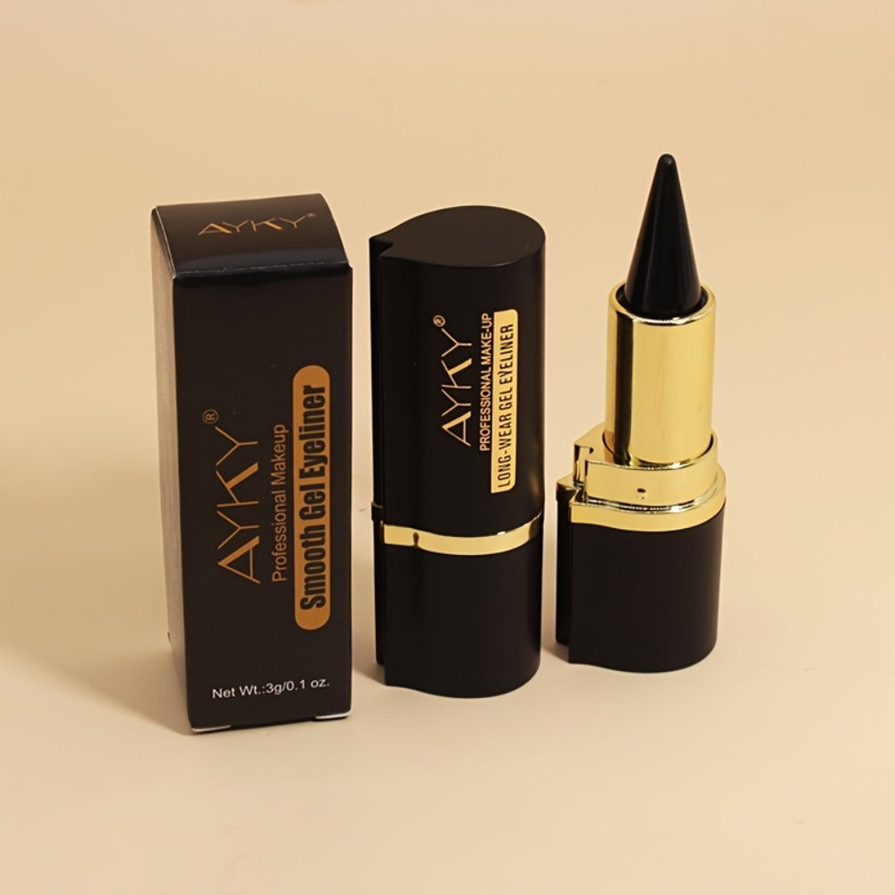 Waterproof Eyeliner Pencil 2-Pack for Women - Smudge-Proof Sweat-Resistant Black Liner, for Makeup, Travel and Everyday Vanity Use