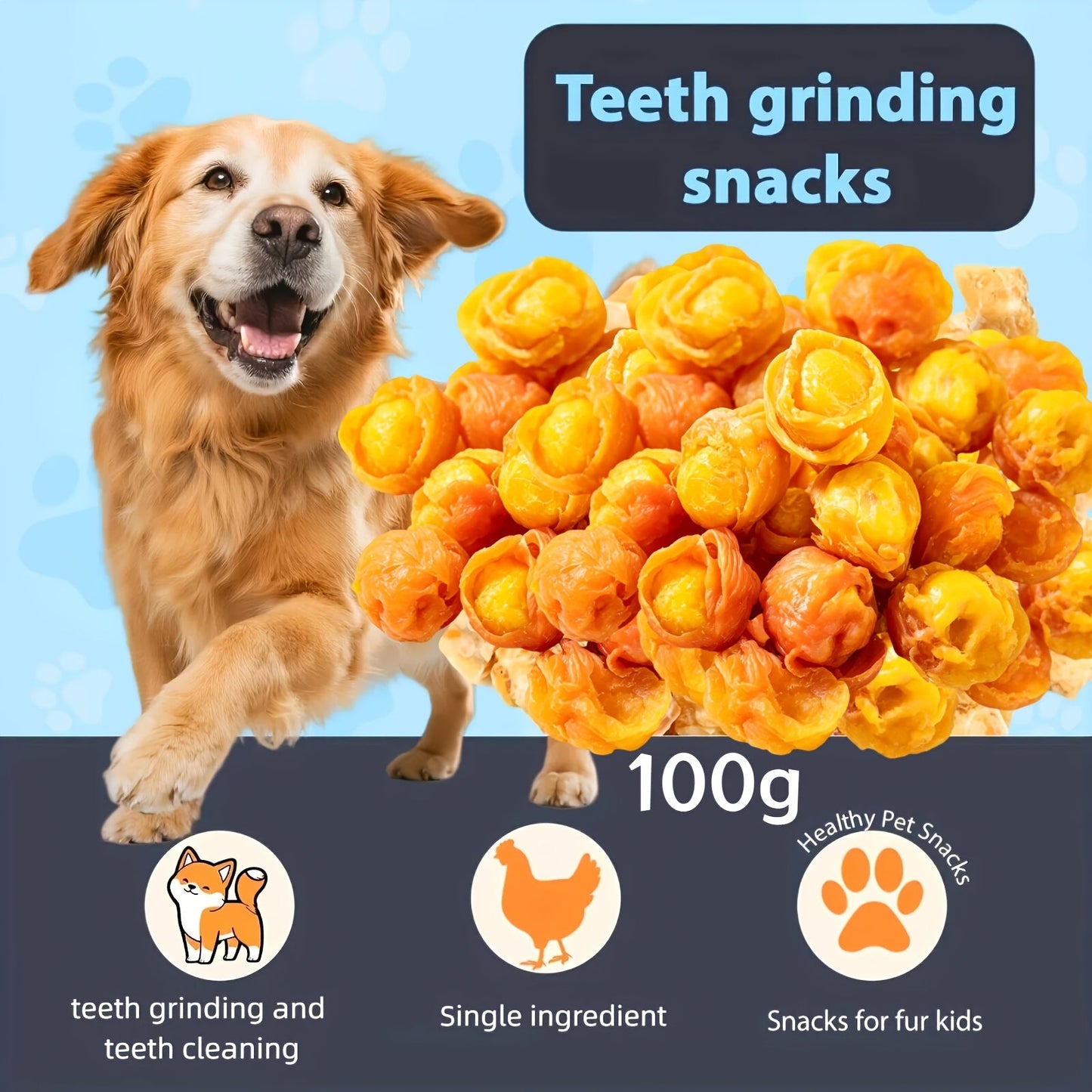 Dog Treats Chicken and Duck Jerky Variety Assortment with Five Retained Combination Choices