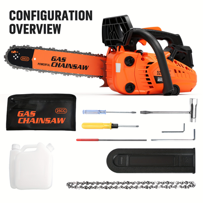 Mixed Gas Chainsaw Options with 12-Inch Compact Color Models and 20-Inch BlackRed Configuration