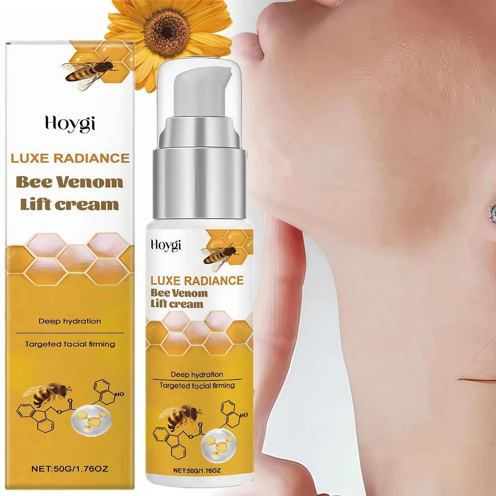 Skincare Set with Hloygi and South Moon Labels, 3 Bee Venom Products Plus Gua Sha Board Accessory
