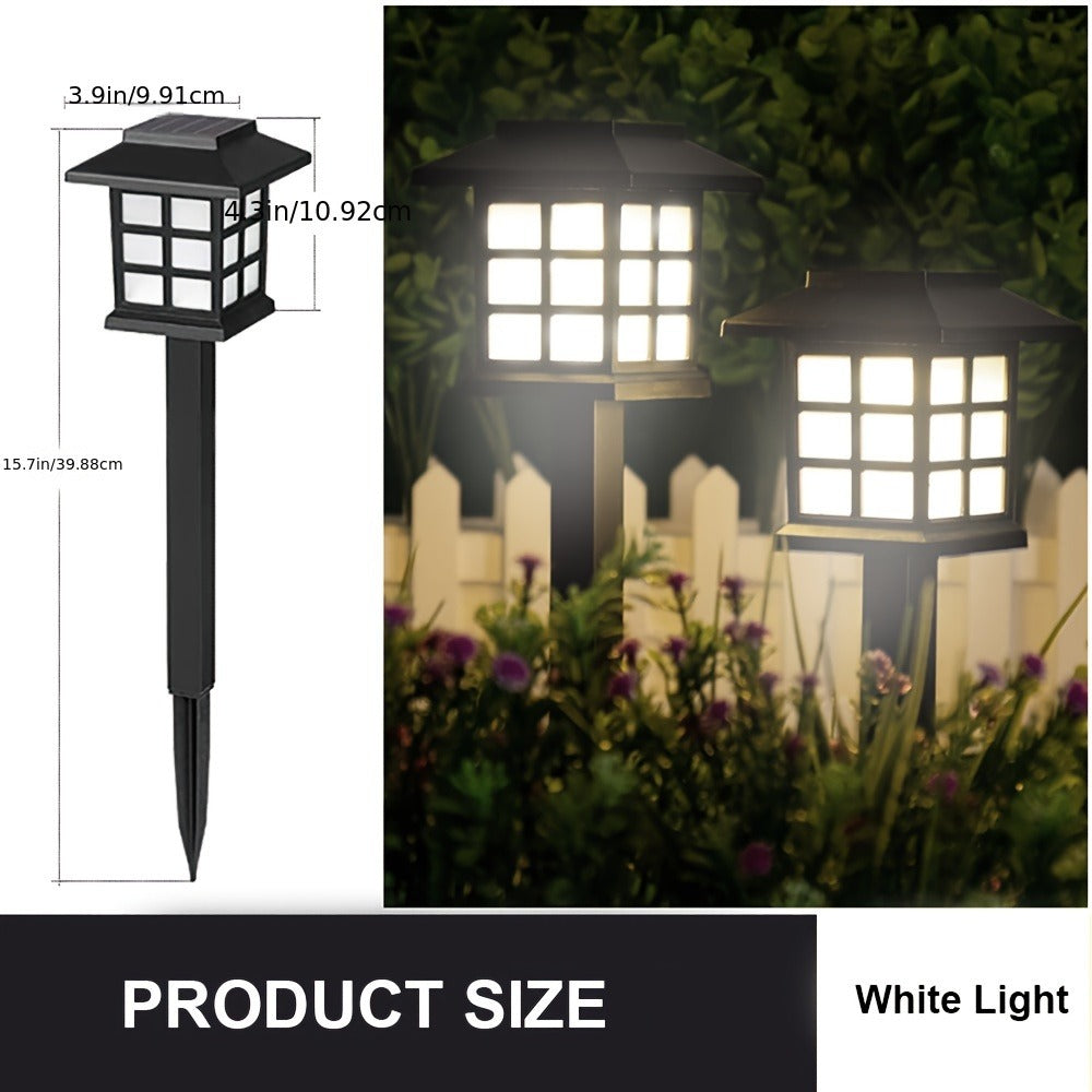 Solar Garden Lights Pathway Stakes in 6/12/24-Piece Sets with Warm, Cool or Multicolor Options