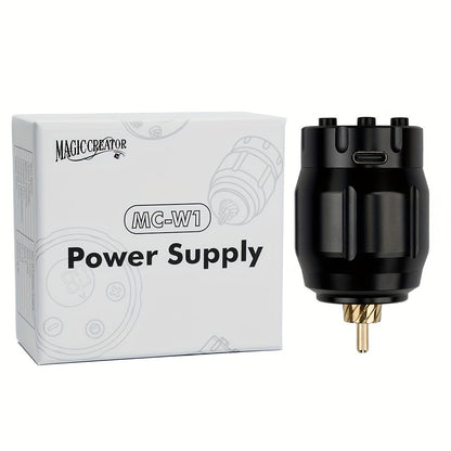 MC-W1 Rechargeable RCA Tattoo Power Supply with LED Display in Golden, Black, Red or Silvery