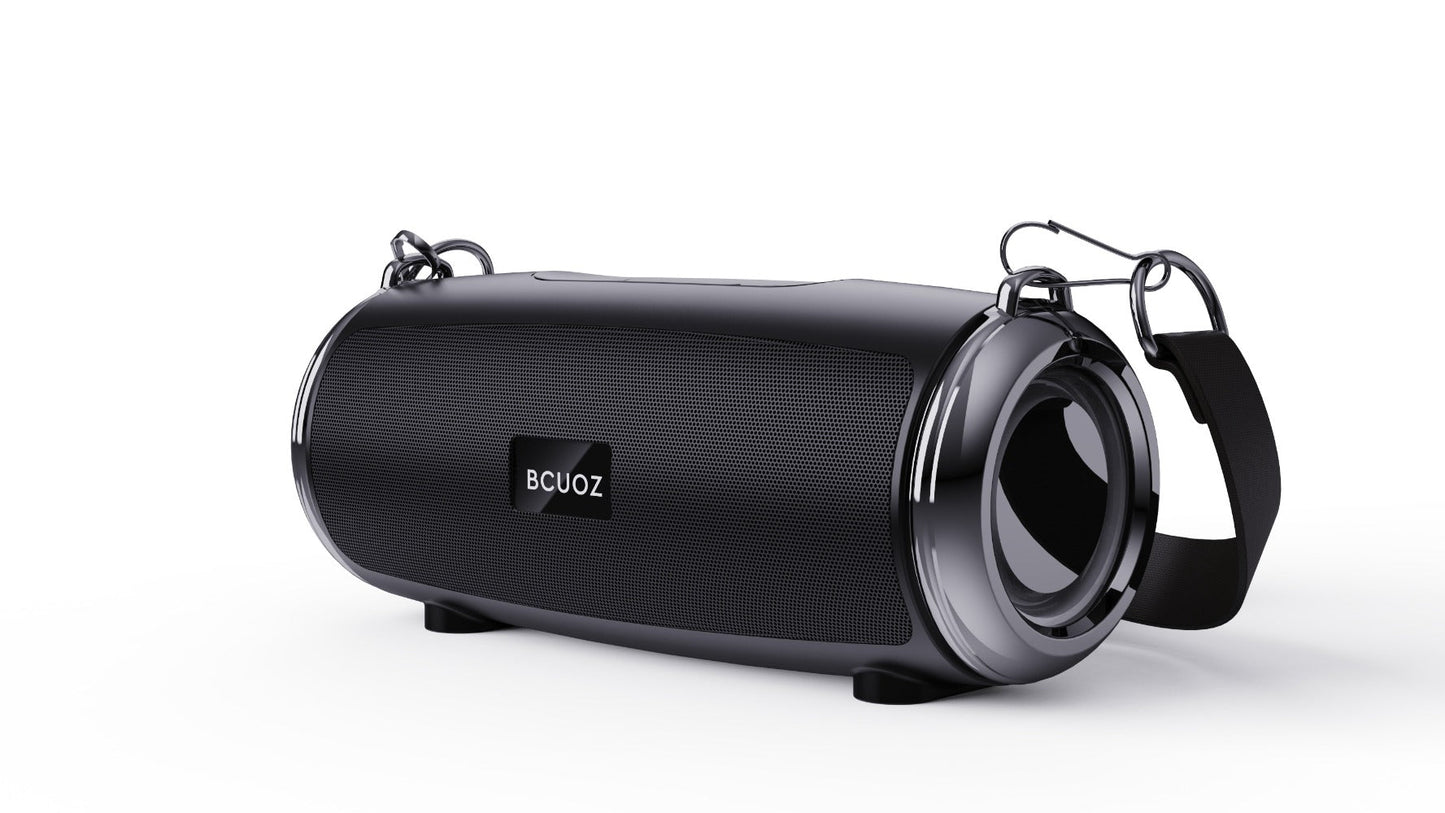 Portable Bluetooth Speaker BCUOZ with 3D Stereo Configuration, TWS, Hands-Free Calls, FM, AUX, USB and TF