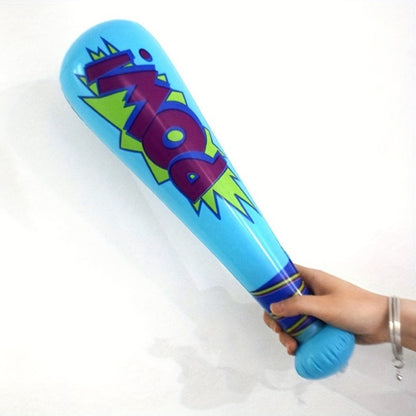 Inflatable Cheering Bat Party Supplies Set with 16 Cartoon-Print Props in Mixed Colors for Events