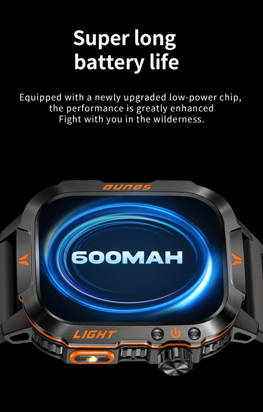 2.01" HD Compass Smartwatch for Men Women – Wireless Calling Outdoor Adventure Watch with LED Flashlight Fitness Tracker Pedometer Calorie Counter Long Battery Life Compatible with Android iPhone Couples Gift