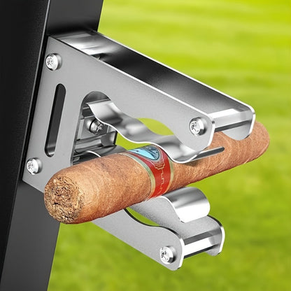 Magnetic Cigar Holder with Folding Frame in Seven Exact Black, Silver, Red and Gray Checkout Options