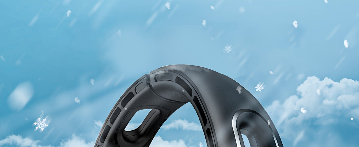 Vent-Channel Neck Fan in Black or White Color Options with Four-Speed Control and USB Charging