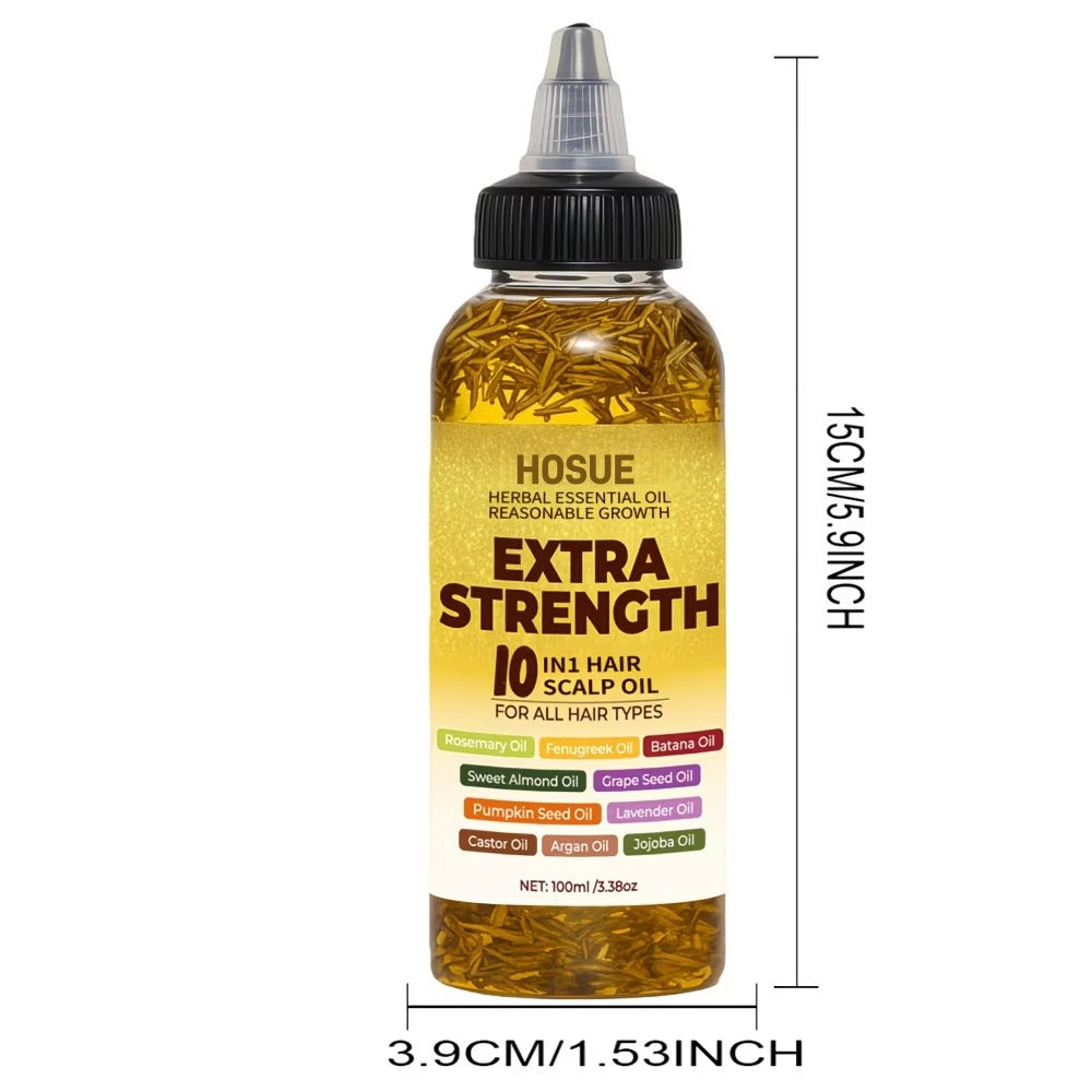 3.38 oz Botanical Hair and Scalp Oil in Six Checkout Options with Source-Labeled Plant Oils