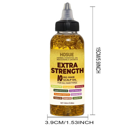 3.38 oz Botanical Hair and Scalp Oil in Six Checkout Options with Source-Labeled Plant Oils